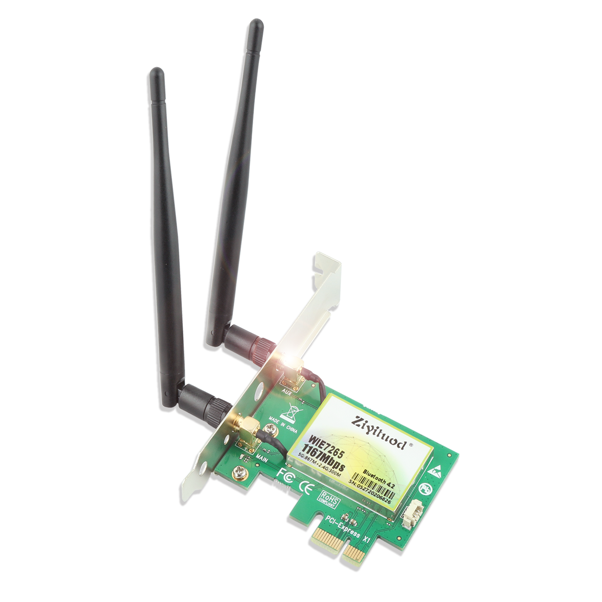 AC1200Mbps WiFi Card with Bluetooth 4.2(7265)